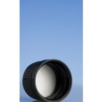 24mm Tampertel Wadded Cap, Black - Click Image to Close